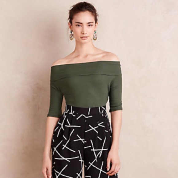 Lisette 3/4 Sleeve Off  The Shoulder Top - Picture 3 of 5